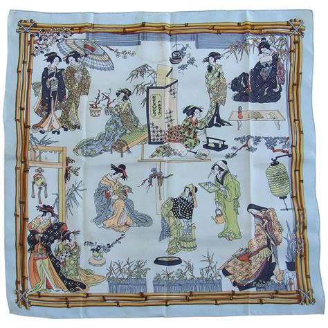 hermes silk scarf japanese|Hermes silk scarf for women.